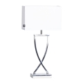 ByRydens - Stona lampa OMEGA 1xE27/5W/230V bela/sjajni krom