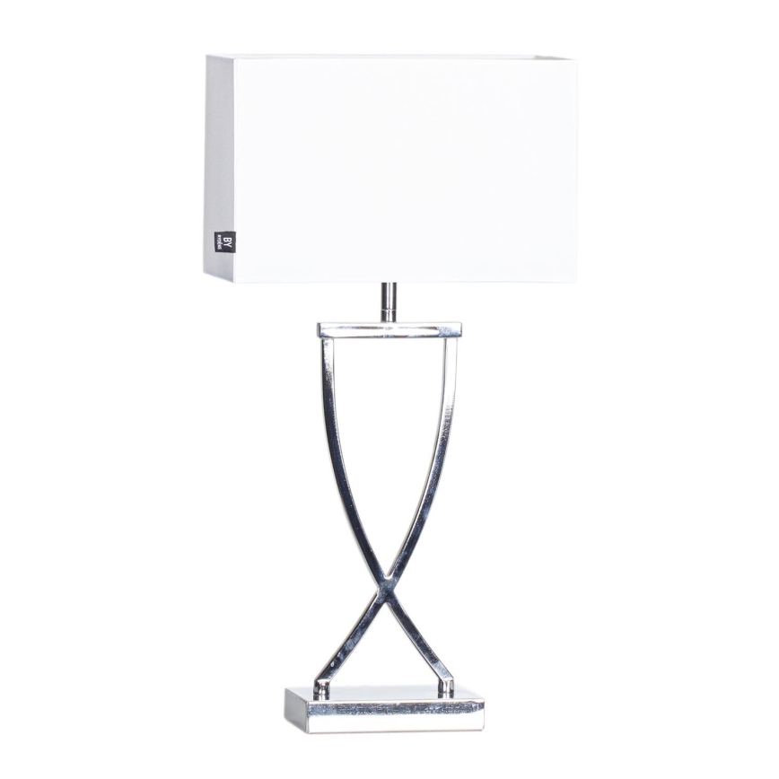 ByRydens - Stona lampa OMEGA 1xE27/5W/230V bela/sjajni krom