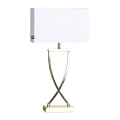 ByRydens - Stona lampa OMEGA 1xE27/5W/230V bela/zlatna