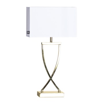 ByRydens - Stona lampa OMEGA 1xE27/5W/230V bela/zlatna