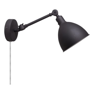 ByRydens - Zidna lampa BAZAR MINI 1xE27/5W/230V crno