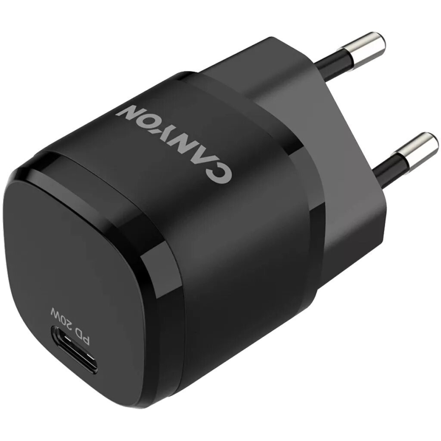 Canyon - Adapter za brzo punjenje Power Delivery 20W crno