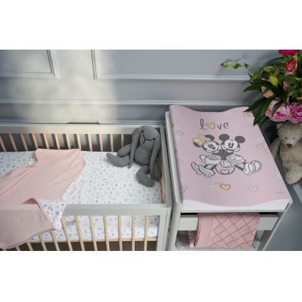 CebaBaby - Obostrana podloga za presvlačenje COSY DISNEY 50x70 cm ružičasta