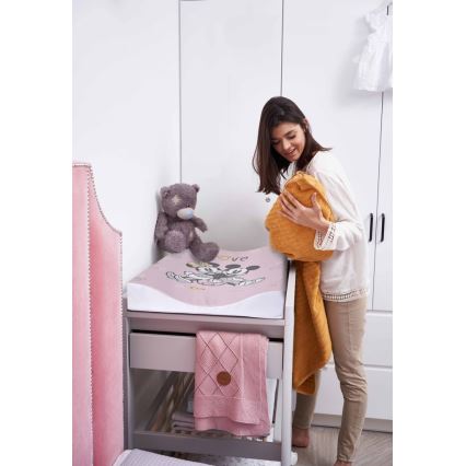 CebaBaby - Obostrana podloga za presvlačenje COSY DISNEY 50x70 cm ružičasta