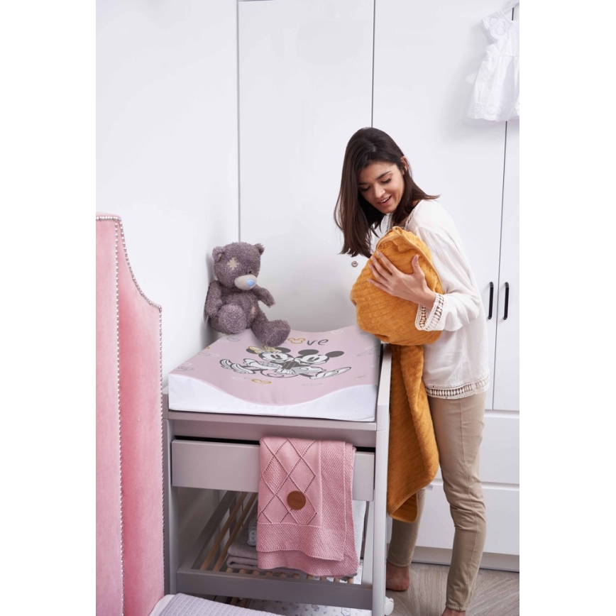 CebaBaby - Obostrana podloga za presvlačenje COSY DISNEY 50x70 cm ružičasta