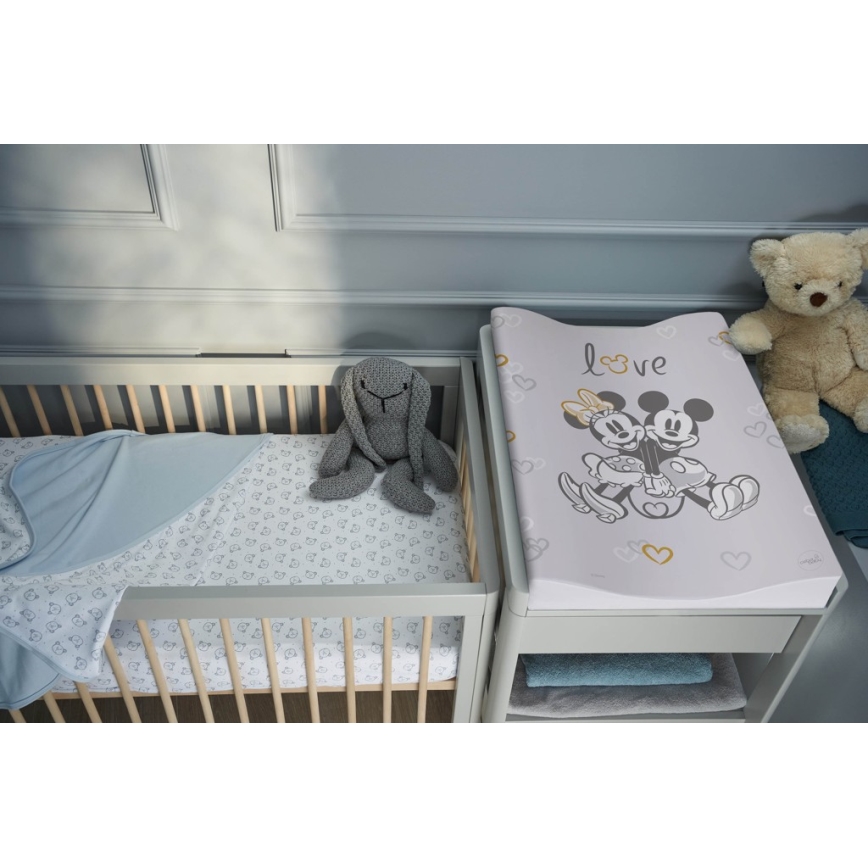 CebaBaby - Obostrana podloga za presvlačenje COSY DISNEY 50x70 cm siva