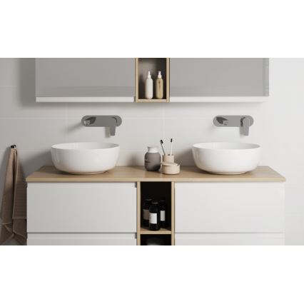 Cersanit K116-048-ECO - Umivaonik za ugradnju na ploču MODUO prečnika 40 cm keramika/sjajna bela