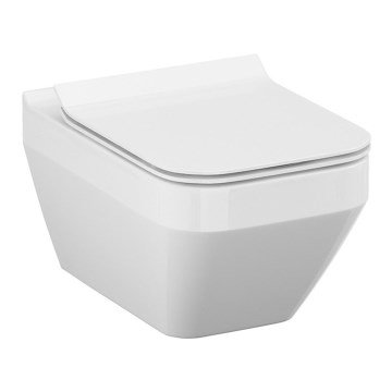 Cersanit S701-213-ECO - Zidna WC školjka sa daskom CREA, keramika/bela