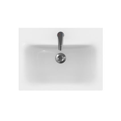 Cersanit S801-223-DSM - Zidni kupatilski ormarić sa umivaonikom MODUO 60x45 cm sjajna bela