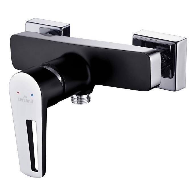 Cersanit S951-034 - Tuš baterija MILLE crna/sjajni hrom