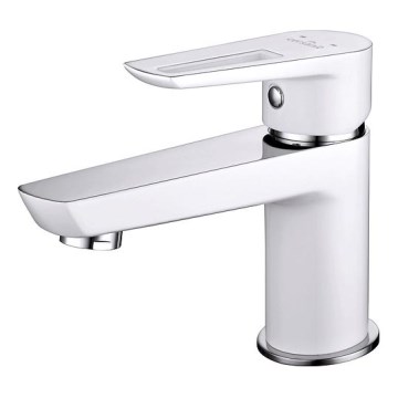 Cersanit S951-047 - Baterija za umivaonik MILLE 13,4 cm bela + klik-klak sifon