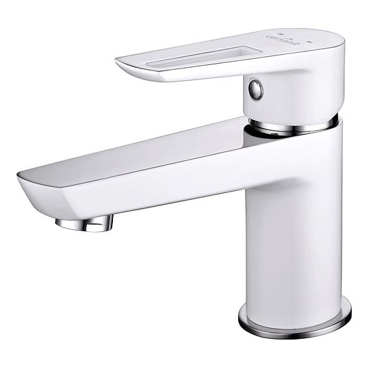 Cersanit S951-047 - Slavina za lavabo MILLE 13,4 cm bela + gornji deo sifona