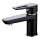 Cersanit S951-048 - Slavina za lavabo MILLE 13,4 cm crno + gornji deo sifona