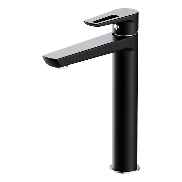 Cersanit S951-356 - Slavina za lavabo MILLE 27 cm crno + gornji deo sifona
