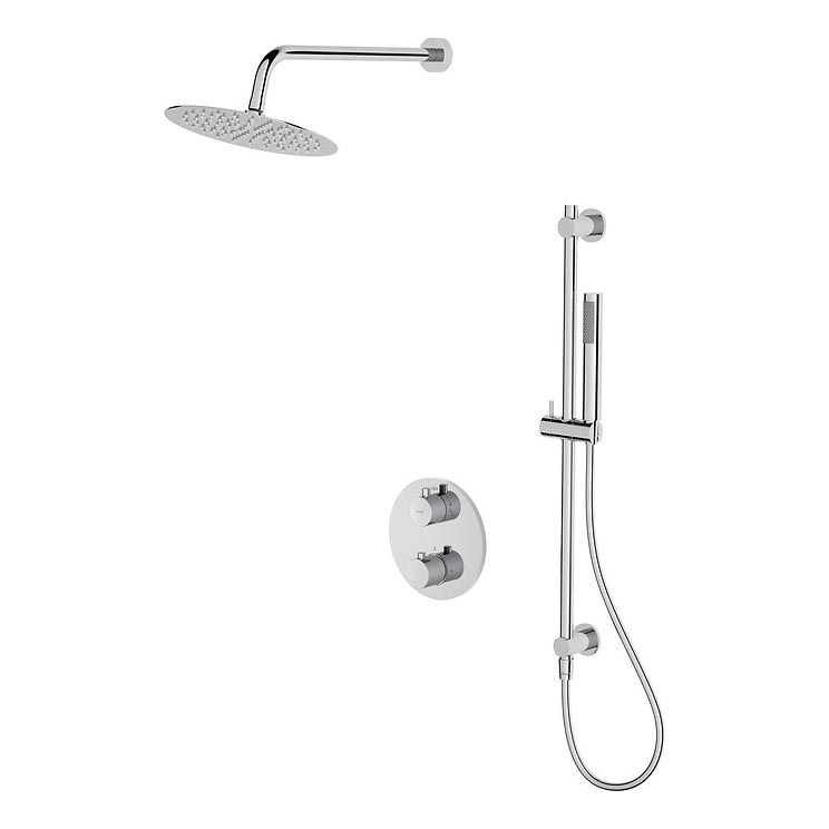 Cersanit S952-032 - Tuš set sa termostatskom ugradnom baterijom ZEN sjajni hrom