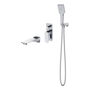 Cersanit S952-039 - Kupaonski set za kadu sa ugradnom baterijom LARGA, sjajni hrom