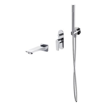 Cersanit S952-040 - Kupaonski set za kadu sa podžbuknom baterijom MODUO, sjajni hrom