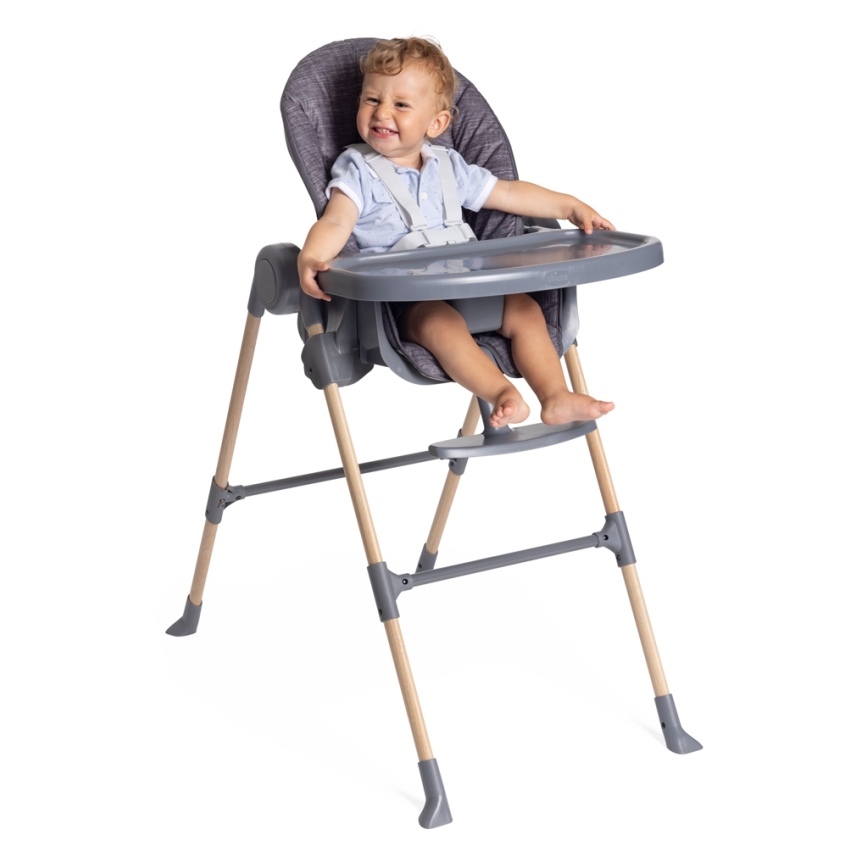 Chicco - Dečija hranilica Polly Essential - siva