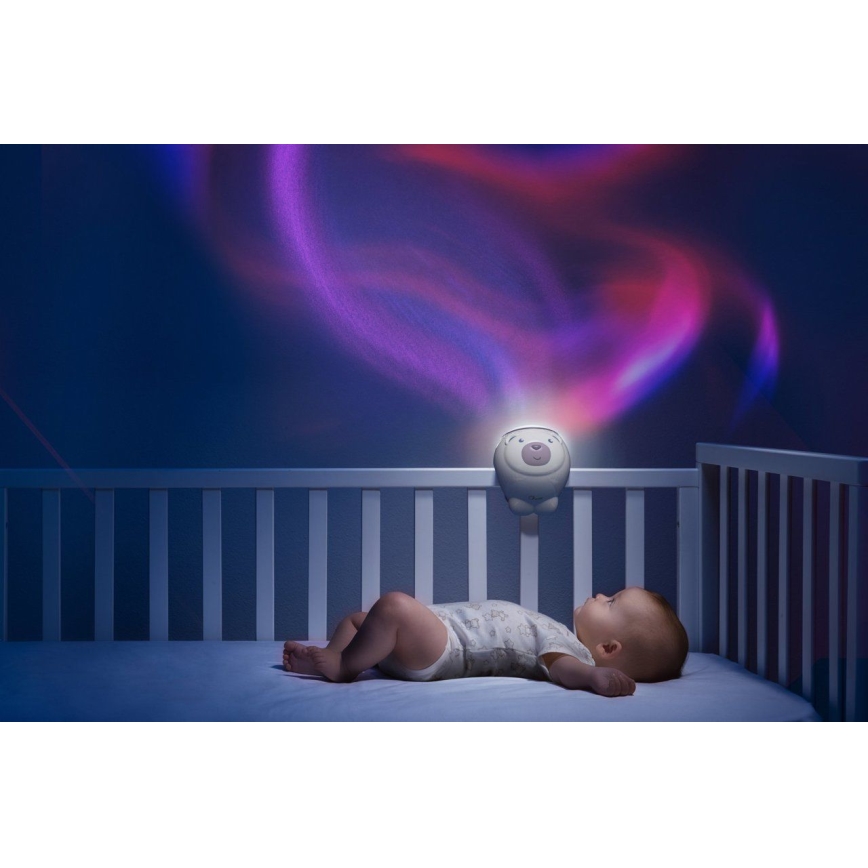 Chicco - Dečiji projektor 2u1 POLAR BEAR roze