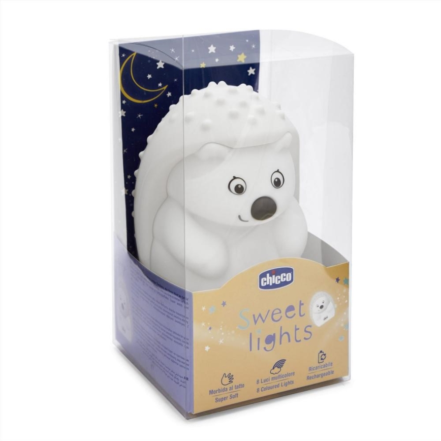 Chicco - Dečja noćna lampica SWEET LIGHTS ježić