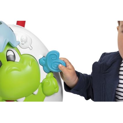 Chicco - Hodalica s aktivnostima i zvuk 2u1 DINO 2xAA