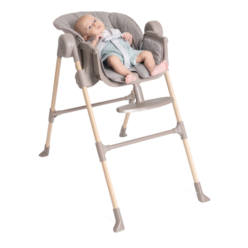 Chicco - Hranilica Polly Essential - sivo/braon