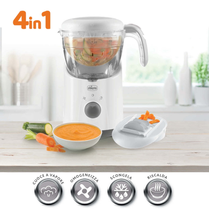 Chicco - Kuvalo na paru i mikser 4u1 EASY MEAL
