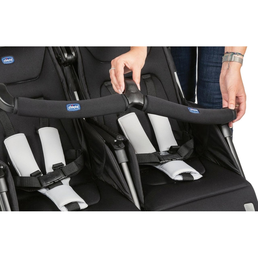 Chicco - Sportska kolica za blizance OHLALA TWIN Black Night crno