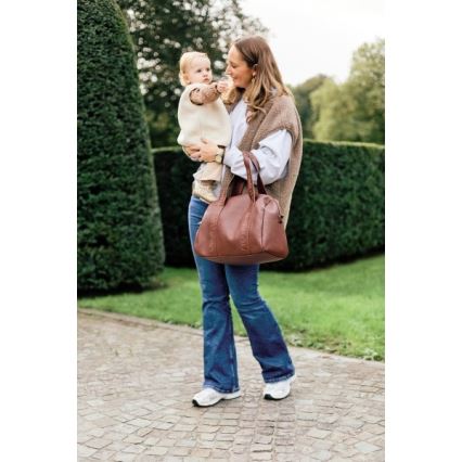 Childhome - Pelenska torba MOMMY CLUB LEATHER braon