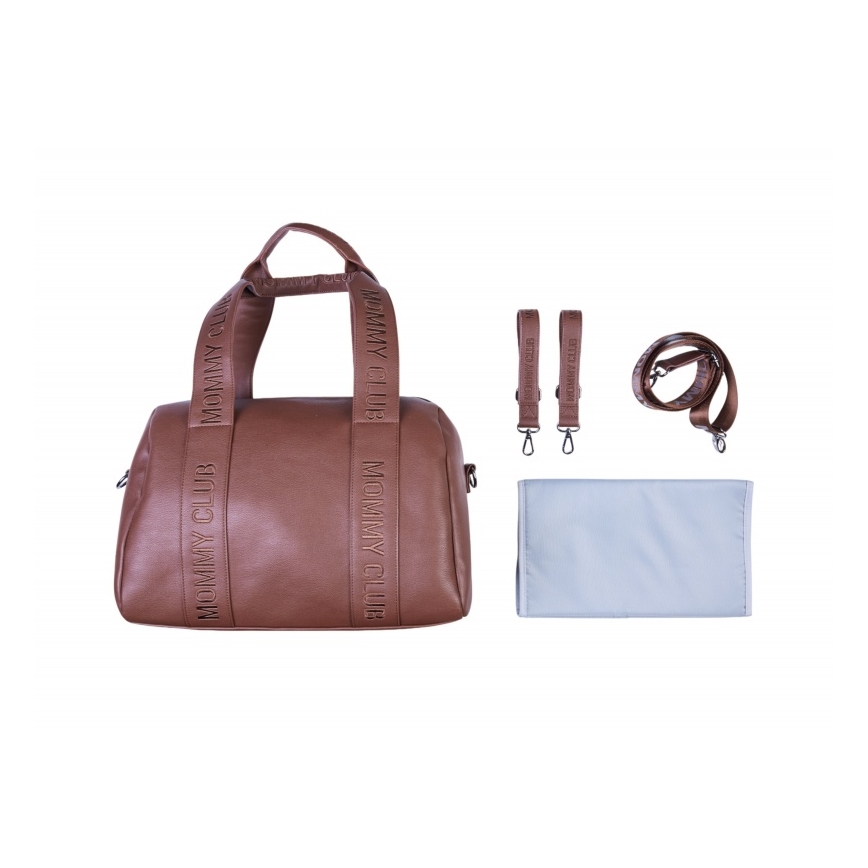 Childhome - Pelenska torba MOMMY CLUB LEATHER braon