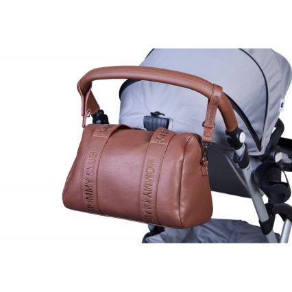 Childhome - Pelenska torba MOMMY CLUB LEATHER braon