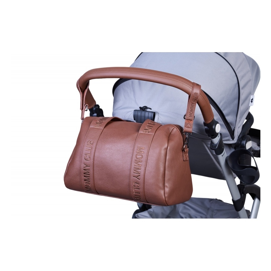 Childhome - Pelenska torba MOMMY CLUB LEATHER braon