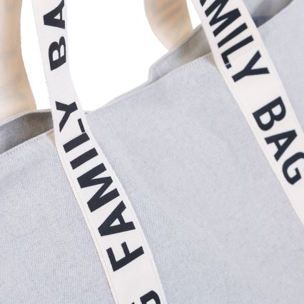 Childhome - Putna torba FAMILY BAG CANVAS bela