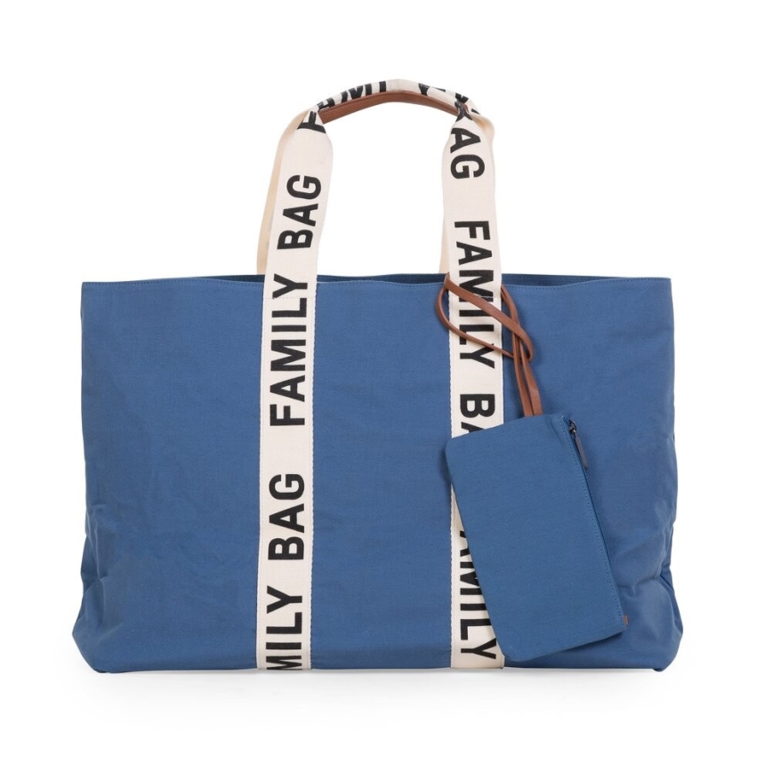 Childhome - Putna torba FAMILY BAG CANVAS plava