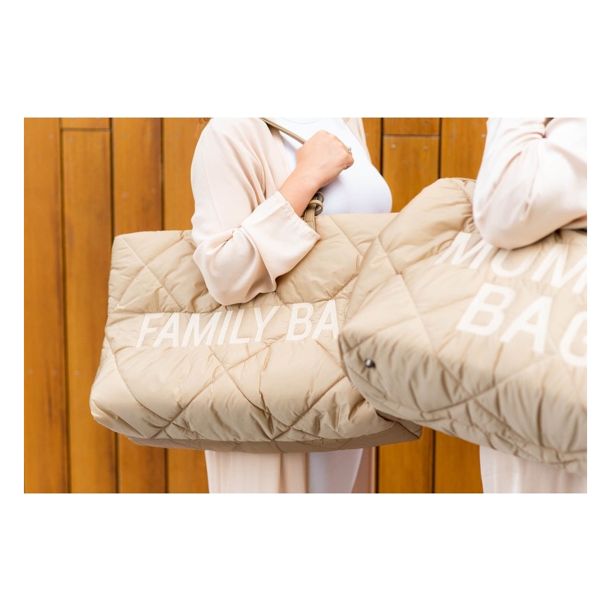 Childhome - Putna torba FAMILY BAG PUFFERED kremasta