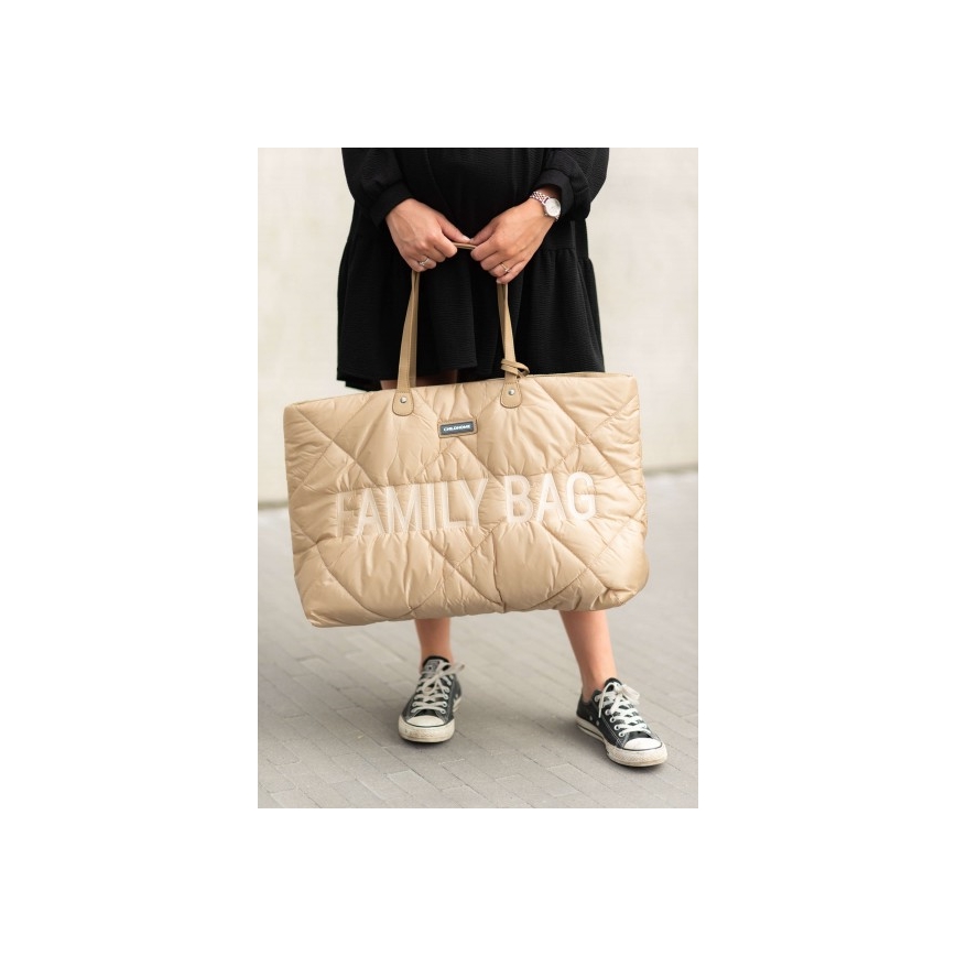 Childhome - Putna torba FAMILY BAG PUFFERED kremasta