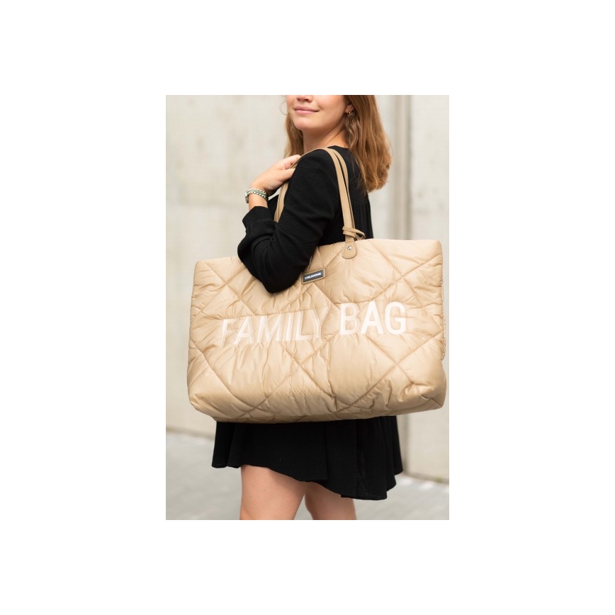 Childhome - Putna torba FAMILY BAG PUFFERED kremasta