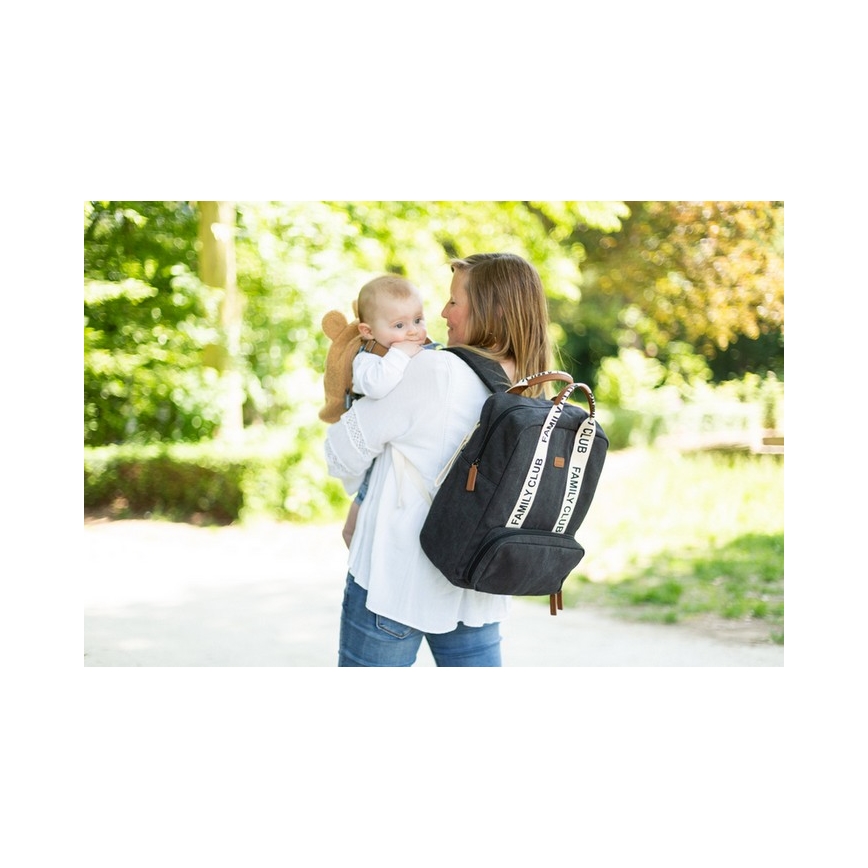 Childhome - Ranac za previjanje FAMILY CLUB crno