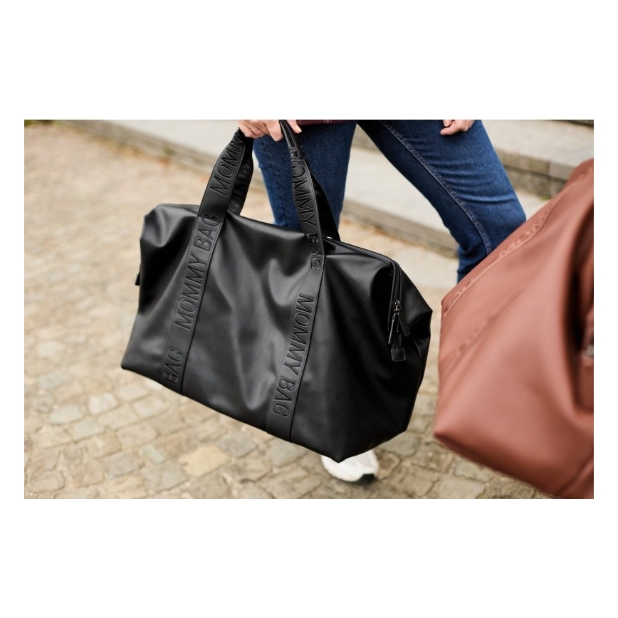 Childhome - Torba za pelene MOMMY BAG LEATHER crna