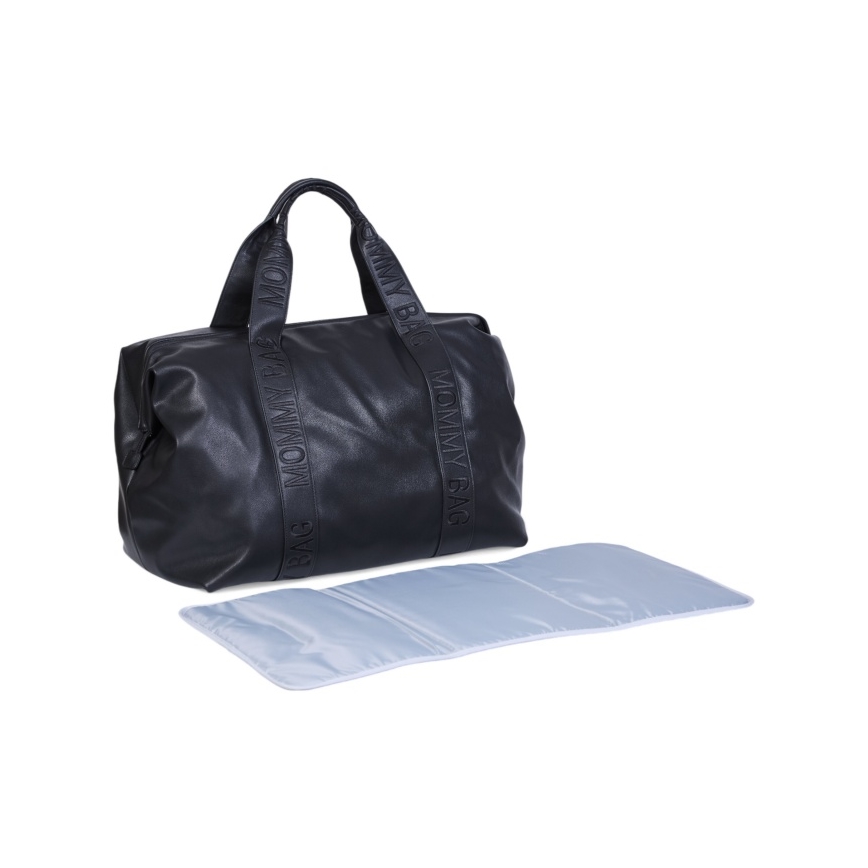 Childhome - Torba za pelene MOMMY BAG LEATHER crna