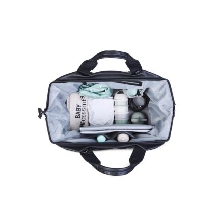 Childhome - Torba za pelene MOMMY BAG LEATHER crna