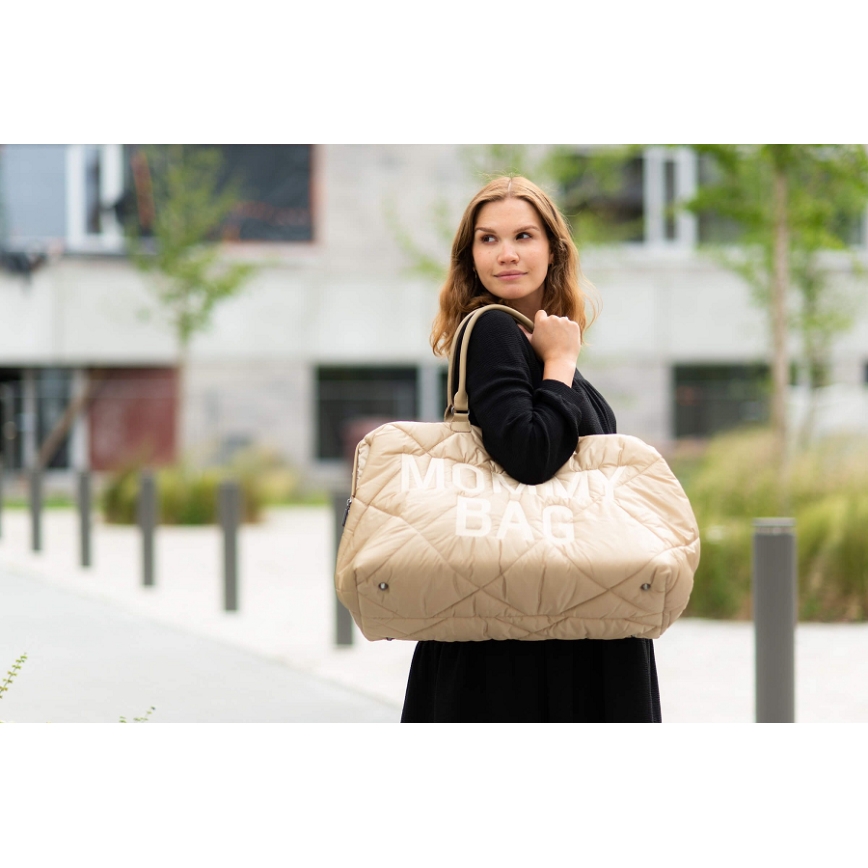 Childhome - Torba za previjanje MOMMY BAG PUFFERED bež