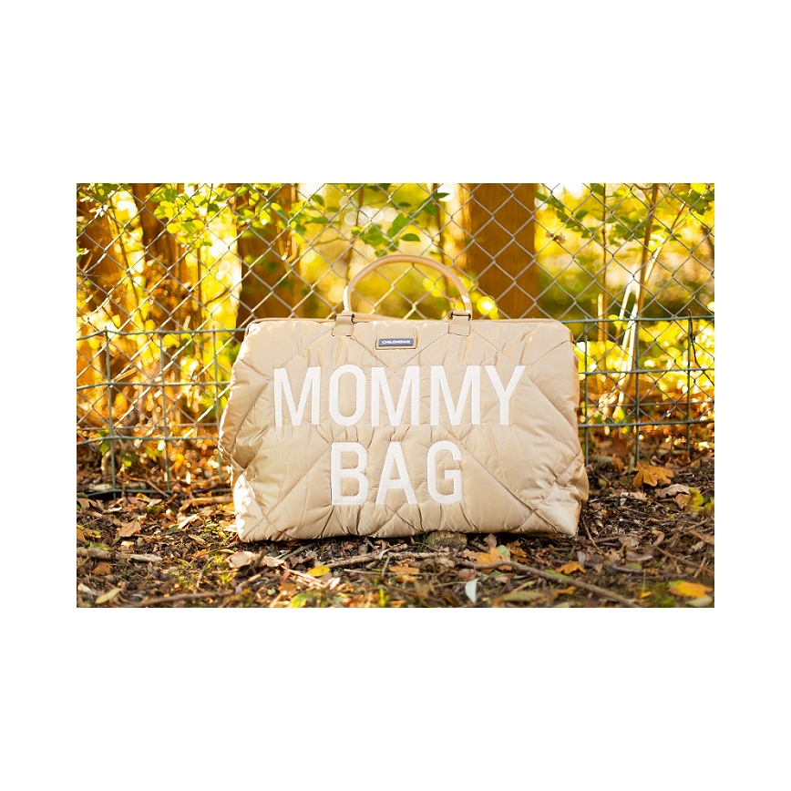 Childhome - Torba za previjanje MOMMY BAG PUFFERED bež