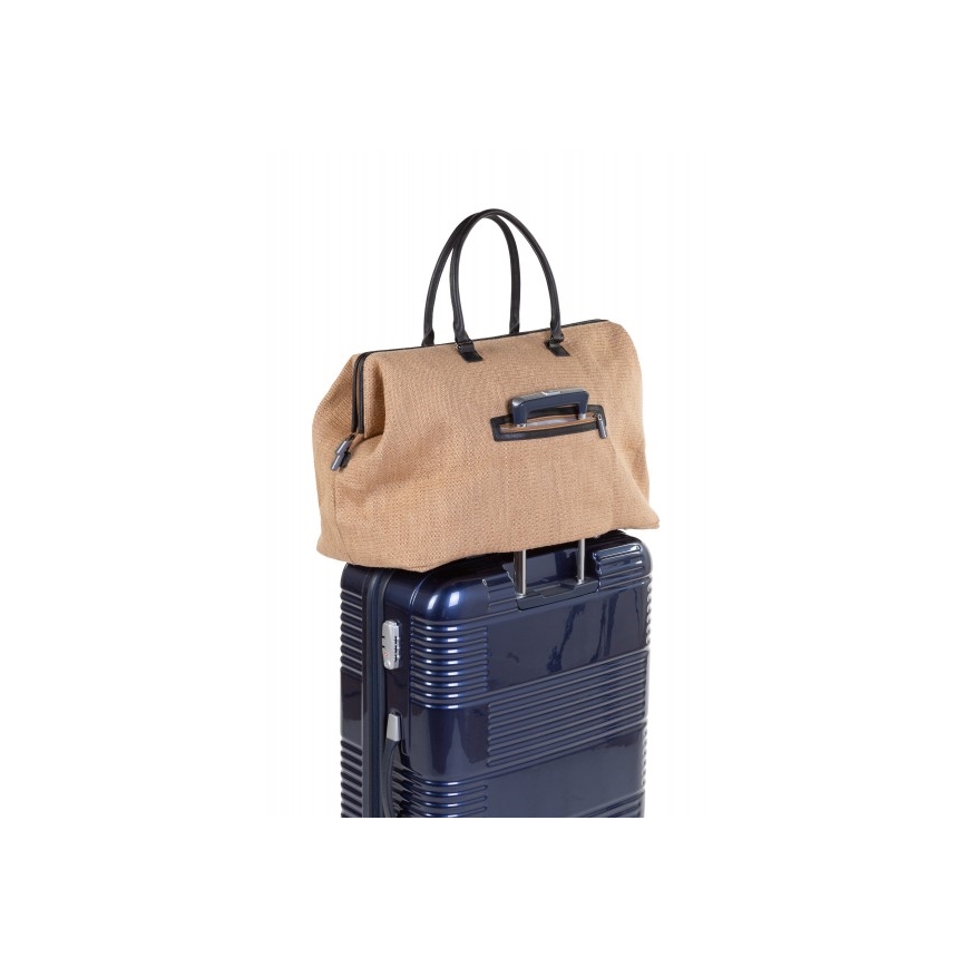 Childhome - Torba za previjanje MOMMY BAG RAFFIA LOOK bež