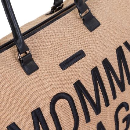 Childhome - Torba za previjanje MOMMY BAG RAFFIA LOOK bež