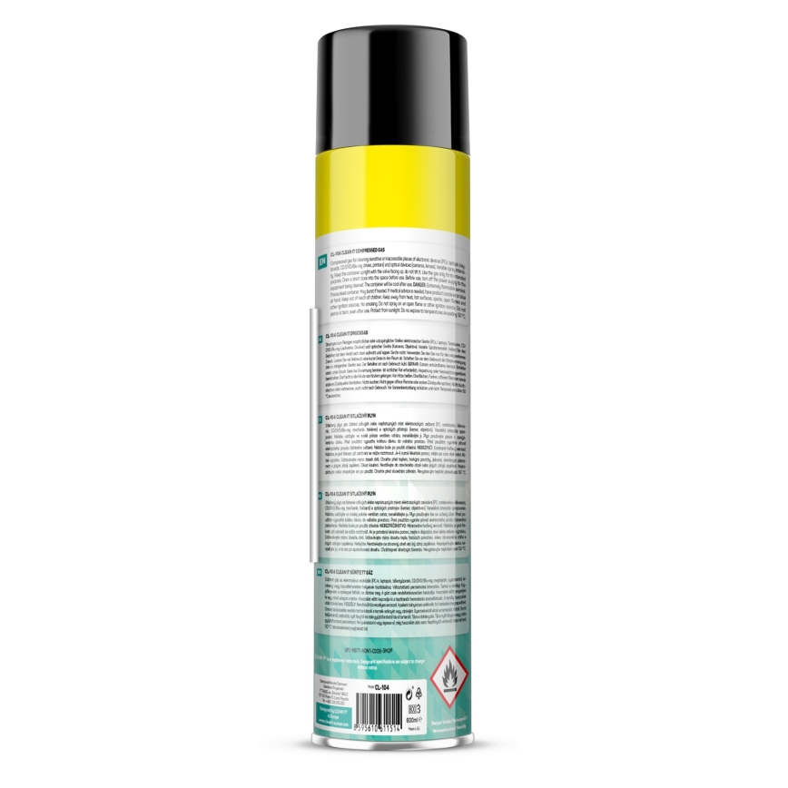 CLEAN IT CL-104 - Kompresovani gas za čišćenje električnih uređaja 600 ml