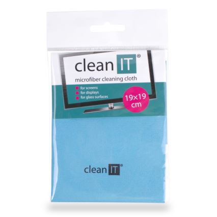 CLEAN IT CL-710 - Krpa za čišćenje od mikrofibera 19x19 cm plava