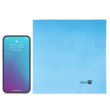 CLEAN IT CL-710 - Krpa za čišćenje od mikrofibera 19x19 cm plava