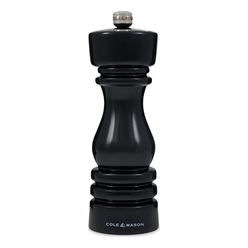 Cole&Mason - mlin za biber LONDON 18 cm buk/crna