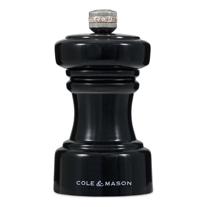 Cole&Mason - Mlin za so HOXTON 10,4 cm buk/sjajna crna